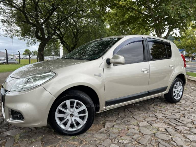 RENAULT - SANDERO - 2012/2012 - Bege - Sob Consulta